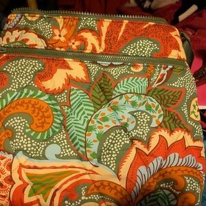 Vera Bradley Floral Paisley Crossbody Bag in Orange, Green, Aqua
